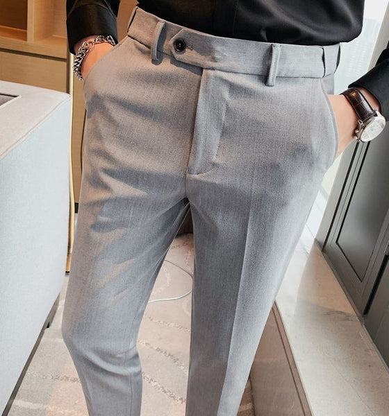 Buy Solid Full Length Formal Trousers | Splash UAE